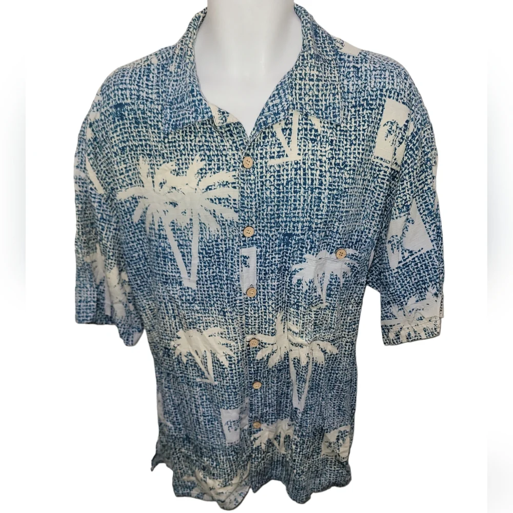 JOE MARLIN Casual Shirt Mens 2XL Short Sleeve Hawaiian Shirt - Picture 1 of 4